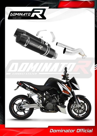 KT010DFBL-S Dominator exhaust silencer hp3 black