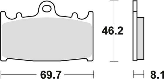 MCB602SV TRW sintered metal brake pad