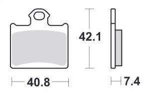 872RSI SBS brakepads racing sintered