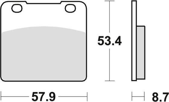 MCB542 TRW allround organic standard brake pad