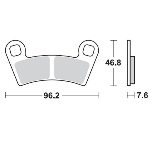 235-098521 MOTO-MASTER moto-master brakepads polaris: outlaw