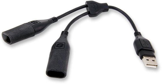 O110 TECMATE usb y-splitter with weatherproof connection system