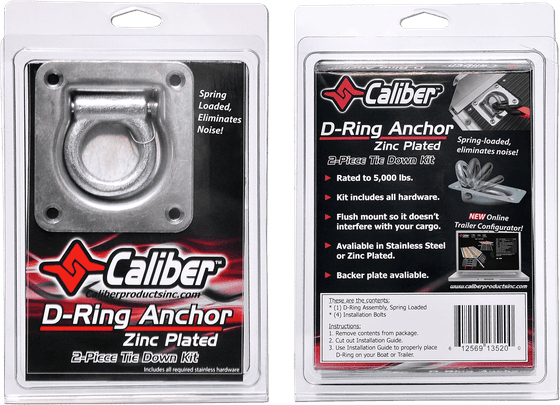 13520 CALIBER d-ring anchor tie down kit