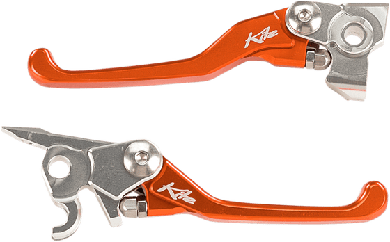 34.107.0.AR KITE custom orange brake and clutch lever set