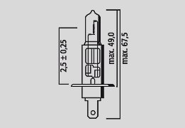 12-3021 FLOSSER flösser bulb h1 12v 55w p14,5s