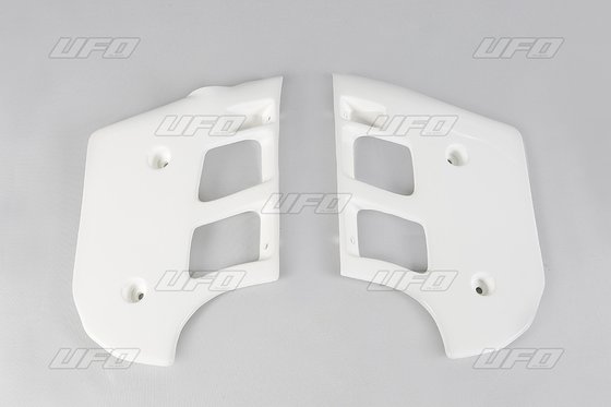 KT03003#047 UFO white radiator covers for ktm 125/250/500 (90-92)