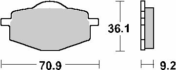 575SI SBS brakepads sintered offroad