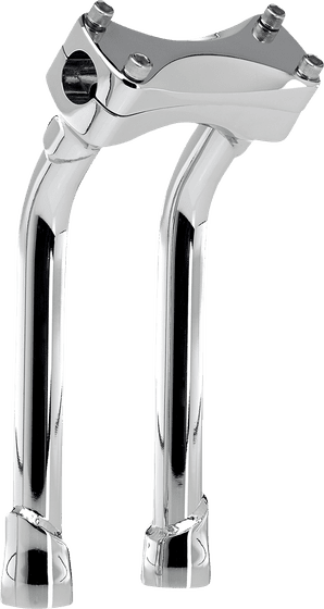 6414-105-10 BILTWELL chrome oversized murdock pullback risers (10")