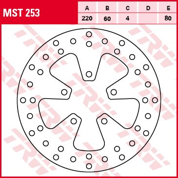 MST253 TRW brake disc floating