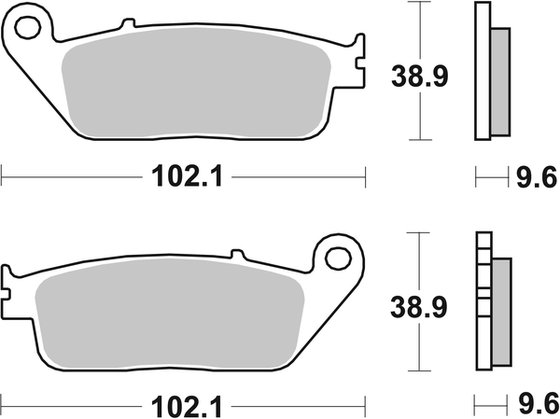 630H.HF SBS hhf street ceramic organic brake pads