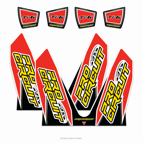 DC14TI6-CRF PRO CIRCUIT ti-6 dual exhaust sticker kit