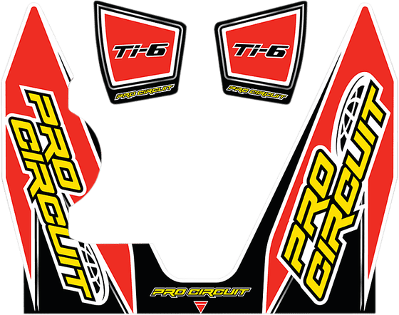 DC14TI6-CRF PRO CIRCUIT ti-6 dual exhaust sticker kit