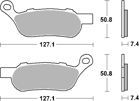 854H.LS SBS brakepads sintered rear