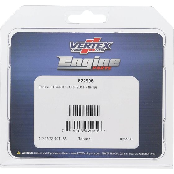 822996 Vertex engine oil seal kit