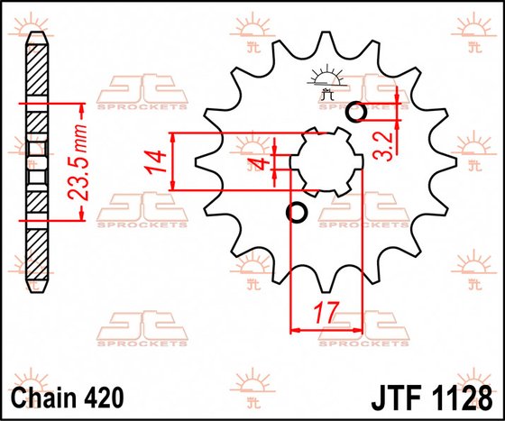 215311JT JT Sprockets front sprocket 11tooth pitch 420