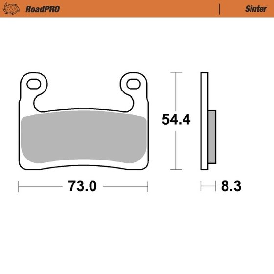 235-413501 MOTO-MASTER brakepads roadpro sinter front