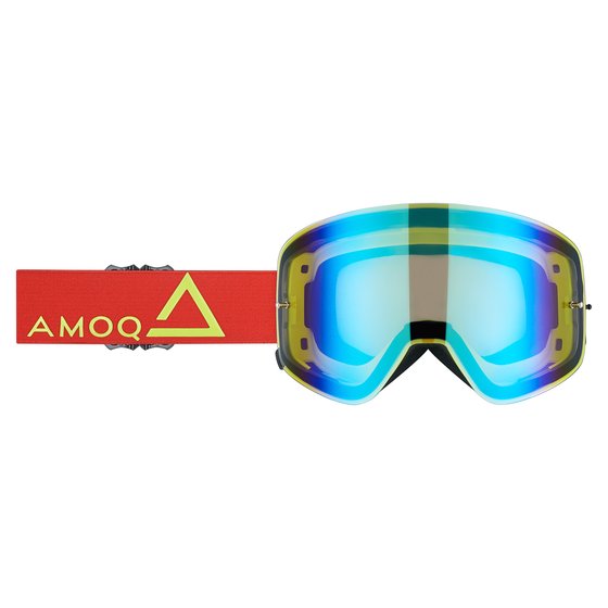 645-22230364-1 AMOQ mx goggles vision magnetic red-hivis - gold mirror