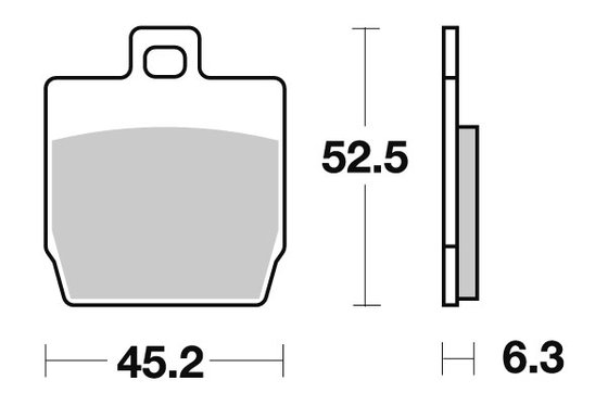 145HF SBS brakepads ceramic (731hf)