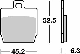 145HF SBS brakepads ceramic (731hf)