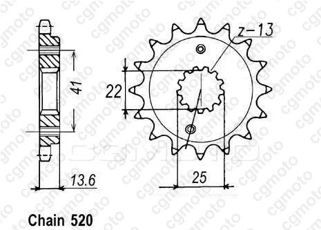 KK057 REGINA regina 520 z-ring replacement chain kit with sprockets