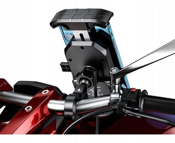 BT191 BIKETEC inductive motorcycle mount with charger for phone