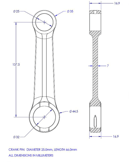 KR2029 VINTCO connecting rod