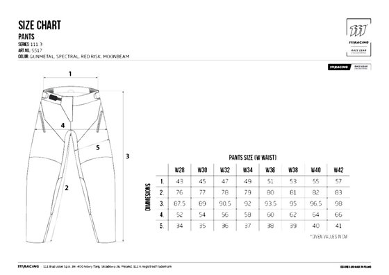 2-5517-460-9740-34 111 RACING moto 111.3 pants