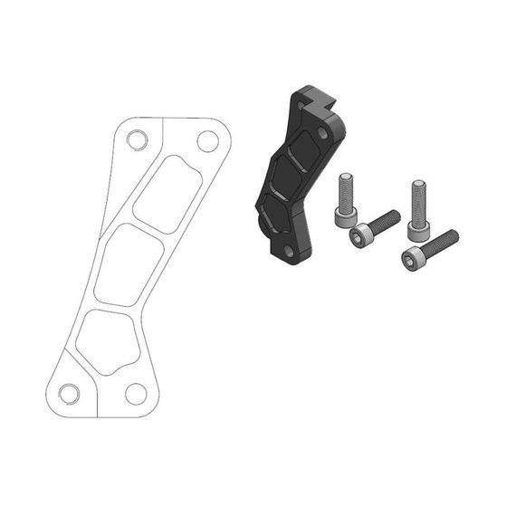 211076 MOTO-MASTER brake caliper relocation bracket