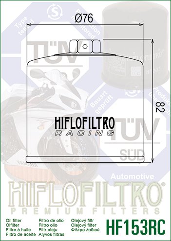 20-HF153RC Hiflofiltro našumo alyvos filtras (neprivalomas patobulinimas)