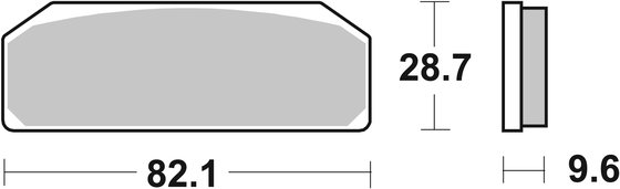 23-845DS-1 SBS sbs stabdžių kaladėlės dual sinter