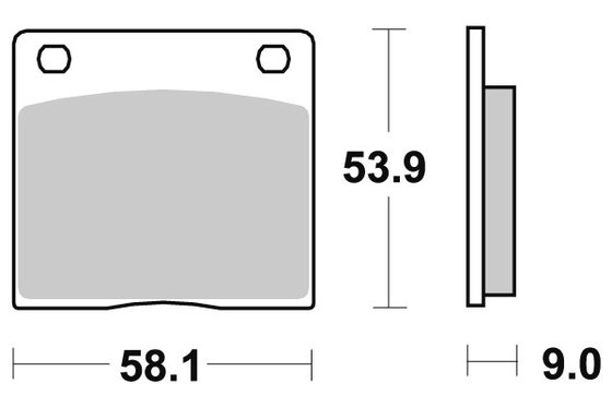 23-512HF SBS sbs stabdžių kaladėlės keraminės