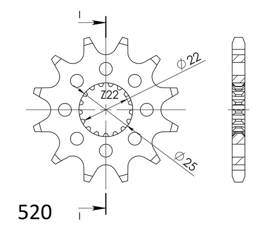 61201-14 Supersprox supersprox / jt priekinė žvaigždutė 394.14