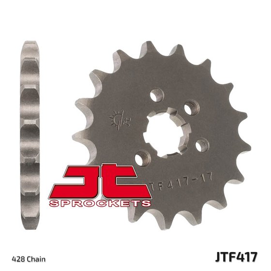 JTF417 JT Sprockets plieninė priekinė žvaigždutė