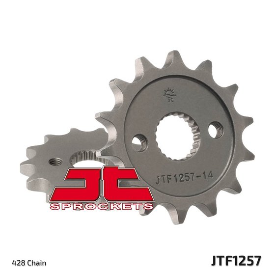 JTF1257 JT Sprockets plieninė priekinė žvaigždutė