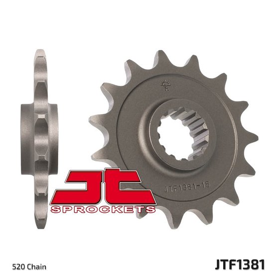 204215JT JT Sprockets priekinė žvaigždutė 15t 520 žingsnio jtf138115