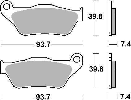 194CT SBS stabdžių kaladėlės carbon tech