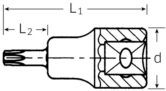 STAHLWILLE atsuktuvas t20 3/8"