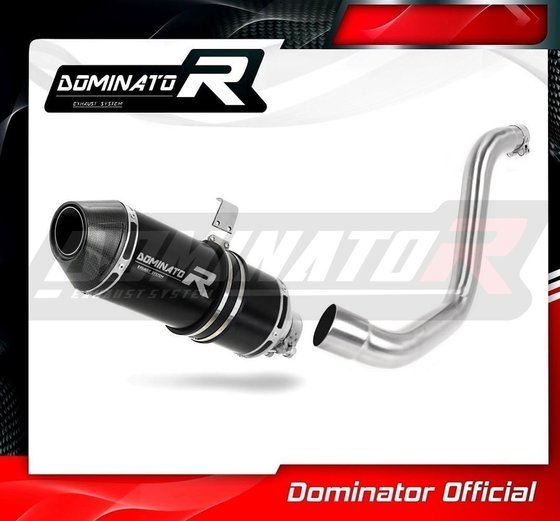 KT049DFBL-S Dominator exhaust silencer muffler hp3 black