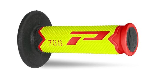 PRO GRIP trigubo tankio rankenos 788 - raudonos/šviesiai geltonos/juodos spalvos