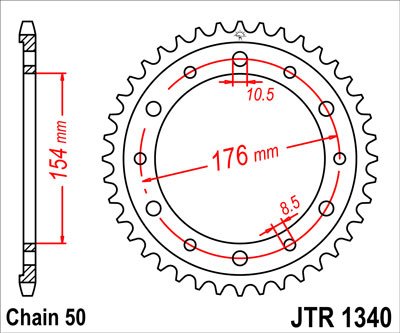 SUN1-5635-44 SUNSTAR SPROCKETS galinė žvaigždutė