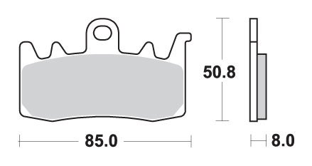 900HS SBS sukepintos stabdžių trinkelės