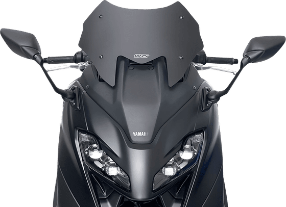 YA024NO WRS sportinis priekinis stiklas yamaha tmax560, matinės juodos spalvos