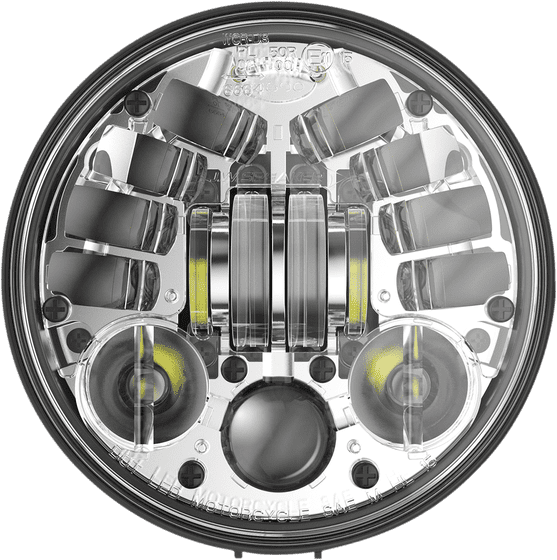 0555121  J.W. SPEAKER adaptyviniai led žibintai - chromuoti (5,75")