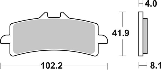 901DC SBS stabdžių kaladėlės dual carbon