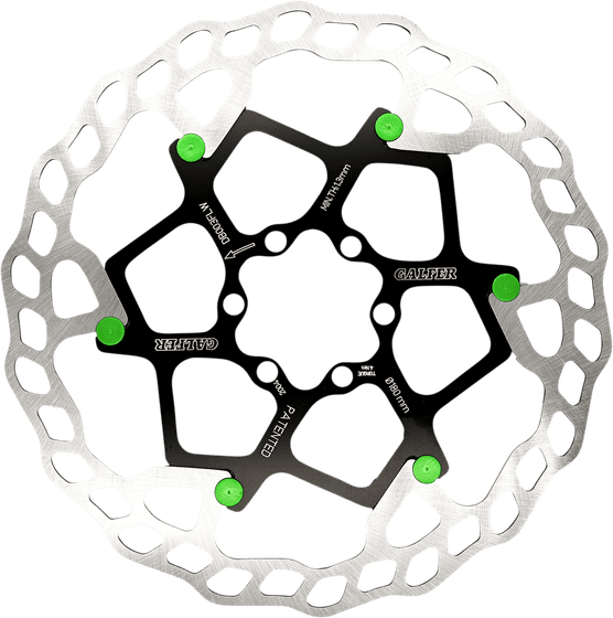 GALFER 203 mm plūduriuojantis stabdžių rotorius - žalias