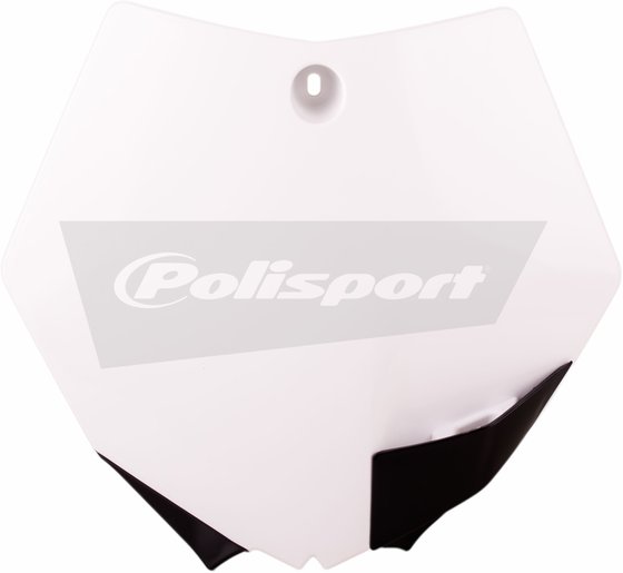 8658900002 POLISPORT baltas priekinis numerio ženklas, skirtas sx85 (2013-2017)