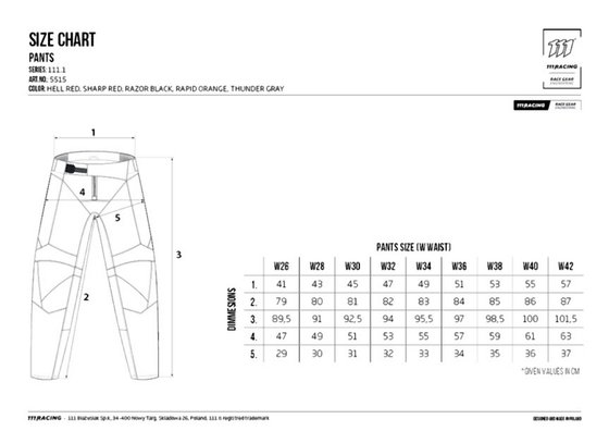 111 RACING kelnės motociklui 111.1 - thunder grey