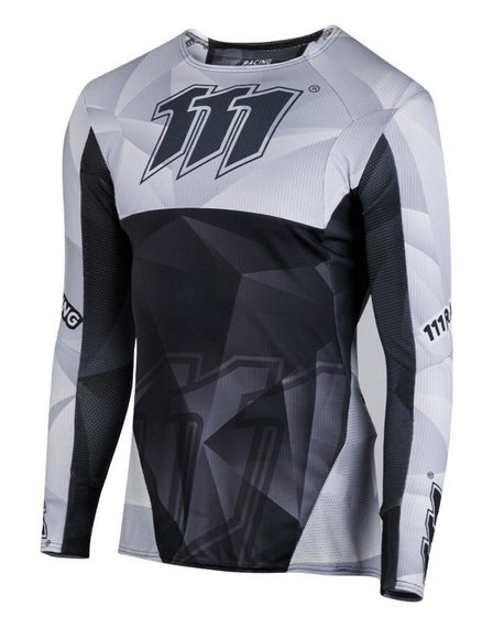 111 RACING moto marškinėliai 111.1 - razor black