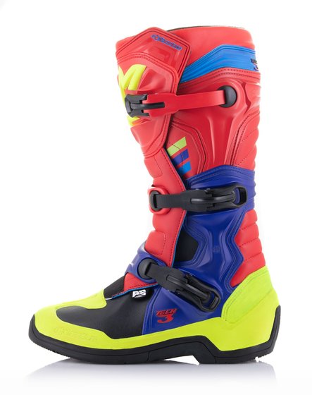 ALPINESTARS tech 3 red/blue/yellow fluo