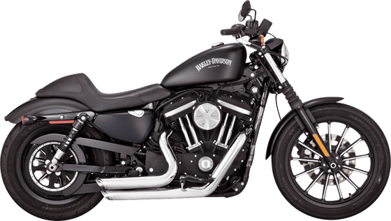 550-0772B S&S CYCLE 2-1 juoda išmetimo sistema harley fl 2007-2016